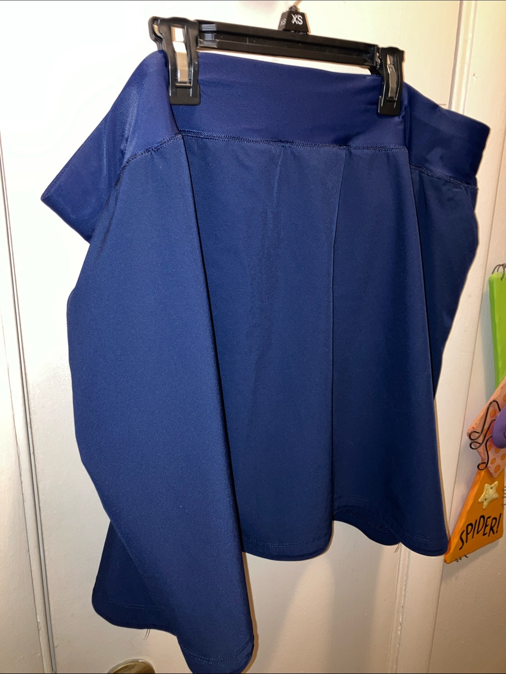 Lands' End Navy Circle Skirt